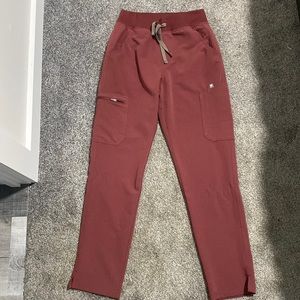 Figs Dark Cherry high waist yola